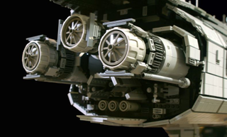 Illustration for article titled Lego Master Completes 30-Pound Star Wars Starship Model